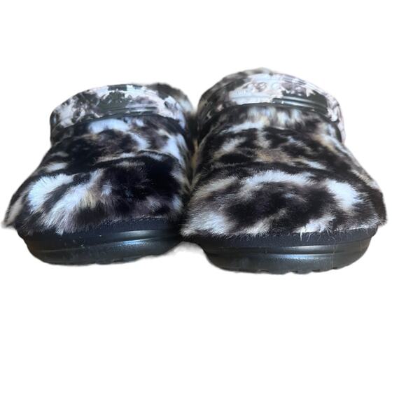Crocs Faux Fur Classic Fur Sure Animal Print - Picture 3 of 8